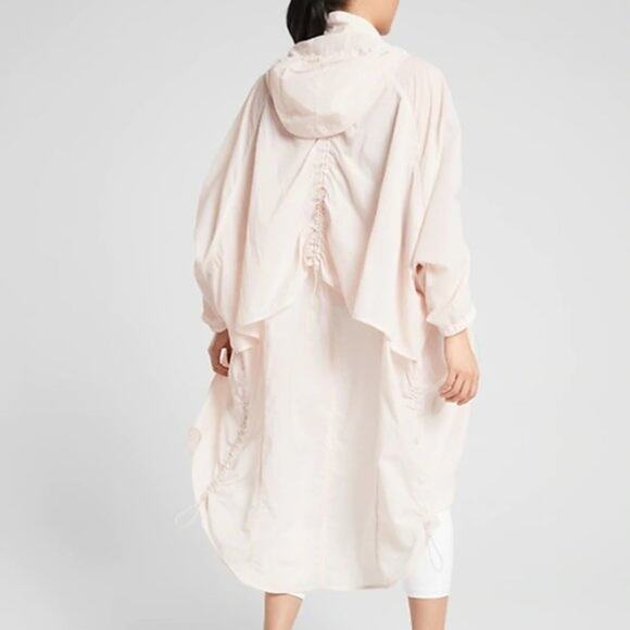 Athleta Canopy Parachute Jacket Long Pink Size Small NWT - Picture 11 of 11
